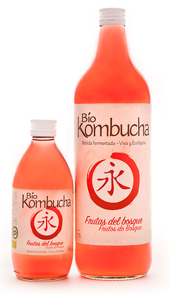 BioKombucha Frutas del Bosque 1L Vidrio