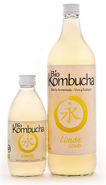 BioKombucha Limón 1L Vidrio